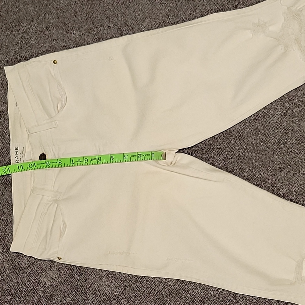 Frame Denim, "Le High Skinny" White Jeans - Picture 5 of 17